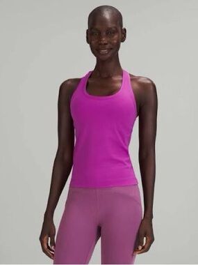 Lululemon Women's Purple Racerback Waist length Tank Top